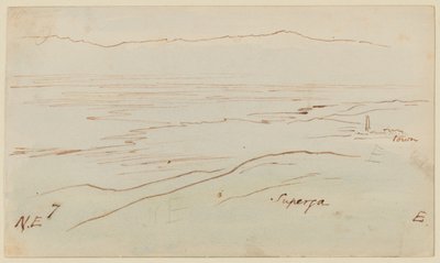Torino látképe a Supergával alkotó: Edward Lear
