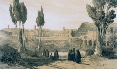 Kilátások Rómában és környékén: Róma a Convento of Ss. Giovanni és Paolo alkotó: Edward Lear