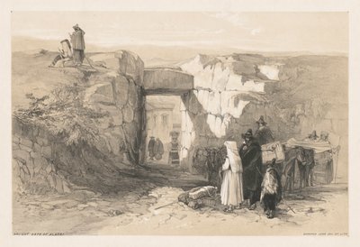Kilátás Rómára és környékére: Alatri ősi kapuja alkotó: Edward Lear