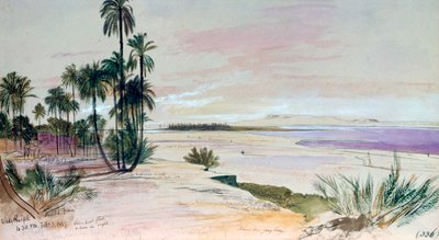 Wadi Halfa, bemutató 1867. február alkotó: Edward Lear