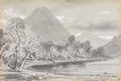 Yewbarrow, Wastwater, 1836. szeptember 16. alkotó: Edward Lear