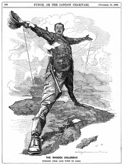 Cecil John Rhodes, a "Punch"-ból alkotó: Edward Linley (after) Sambourne