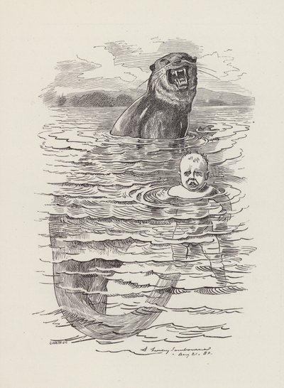 Illusztráció: Charles Kingsley: The Water-Babies (metszet) alkotó: Edward Linley (after) Sambourne