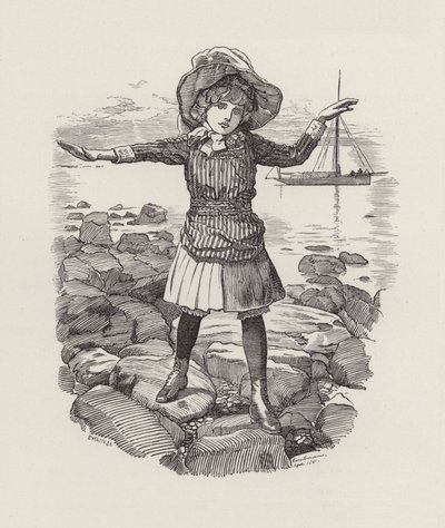 Illusztráció: Charles Kingsley: The Water-Babies (metszet) alkotó: Edward Linley (after) Sambourne