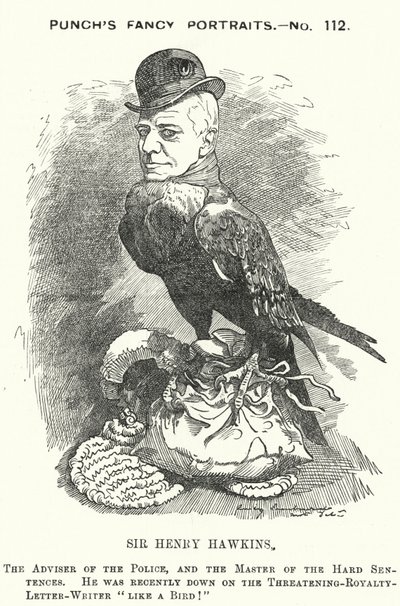 Punch rajzfilm: Sir Henry Hawkins alkotó: Edward Linley (after) Sambourne
