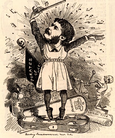 Arthur Seymour Sullivan (1842-1900) alkotó: Edward Linley Sambourne