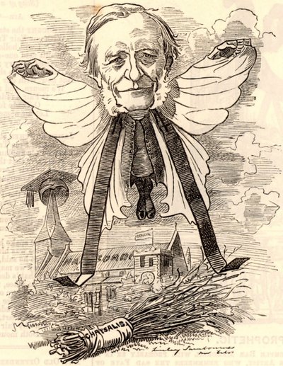 George Granville Bradley karikatúrája alkotó: Edward Linley Sambourne