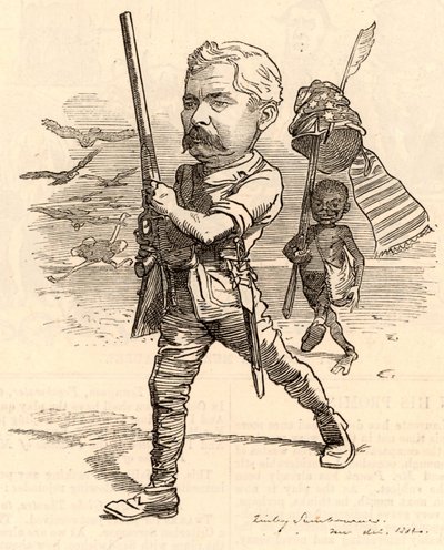 Illusztráció Henry Morton Stanley-vel alkotó: Edward Linley Sambourne