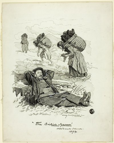 A brit squaw, Shetland-szigetek alkotó: Edward Linley Sambourne