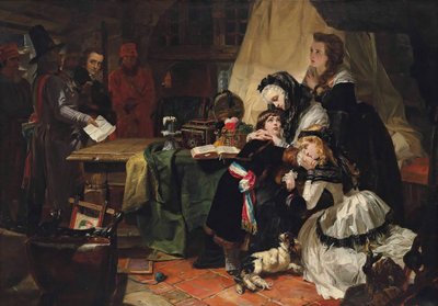Marie Antoinette és fia utolsó elválása, 1856. alkotó: Edward Matthew Ward