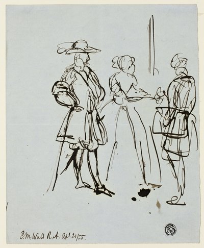 Három ábra alkotó: Edward Matthew Ward