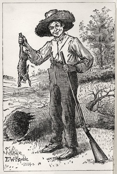 Mark Twain Huckleberry Finn kalandjai alkotó: Edward Parick Kinsella