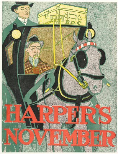 Harpers New Monthly Magazine, 1896. november alkotó: Edward Penfield