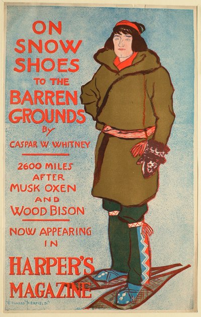 Auf Schneeschuhen zum Ödland alkotó: Edward Penfield