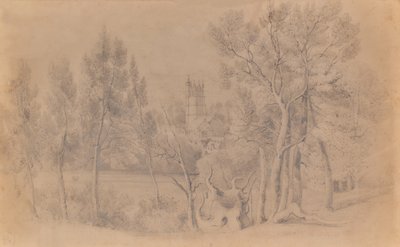 Táj templommal alkotó: Edward Pretty