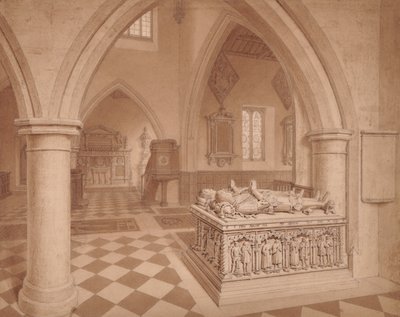Sír a templomban alkotó: Edward Pretty