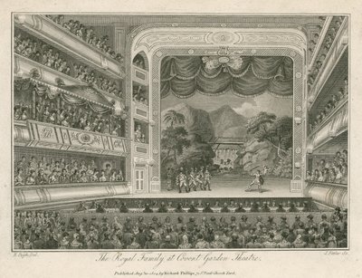 A királyi család a Covent Garden Színházban, Londonban alkotó: Edward Pugh