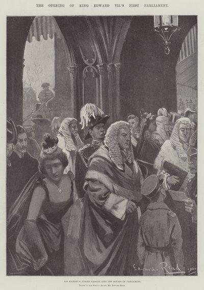 VII. Edward király első parlamentjének megnyitója alkotó: Edward Read