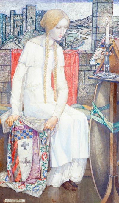 Elaine, 1921 alkotó: Edward Reginald Frampton