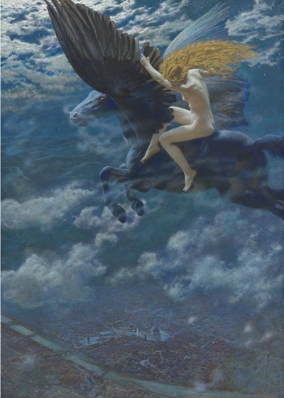 Álomidill Valkűr, c. 1902 alkotó: Edward Robert Hughes