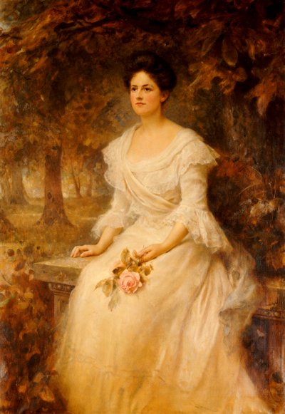 Egy hölgy portréja, 1902 alkotó: Edward Robert Hughes