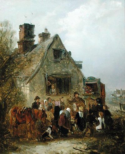 The Punch and Judy Show (olaj, vászon) alkotó: Edward Robert Smythe