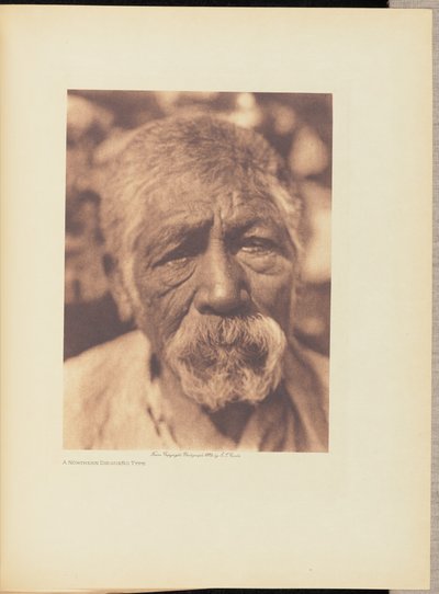 Egy északi diegueño típus alkotó: Edward S. Curtis