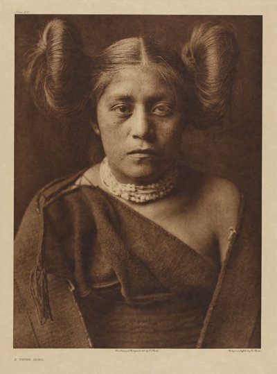 Egy tewa lány alkotó: Edward S. Curtis