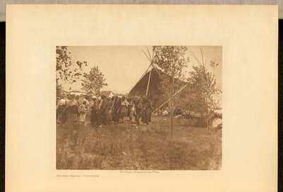 Állati tánc - Cheyenne alkotó: Edward S. Curtis