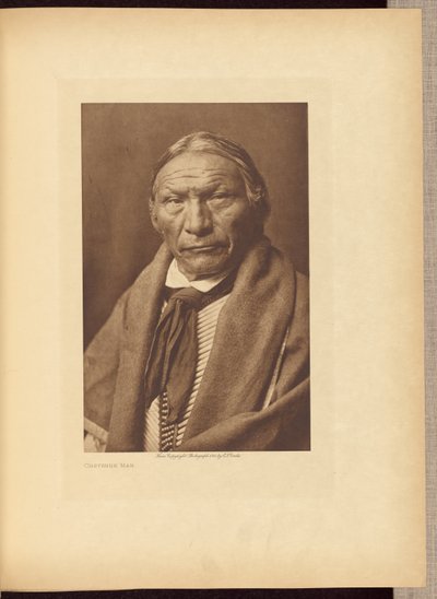 Cheyenne-i férfi alkotó: Edward S. Curtis