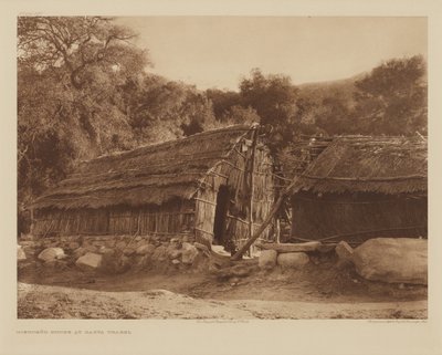 A Diegueño-ház Santa Ysabelben alkotó: Edward S. Curtis