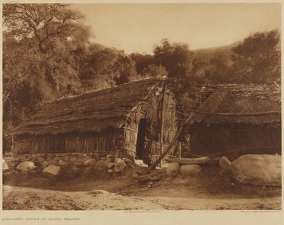A Diegueño-ház Santa Ysabelben alkotó: Edward S. Curtis