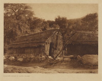 Diegueño ház Santa Ysabelben alkotó: Edward S. Curtis