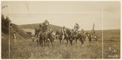 Lovas férfiak alkotó: Edward S. Curtis
