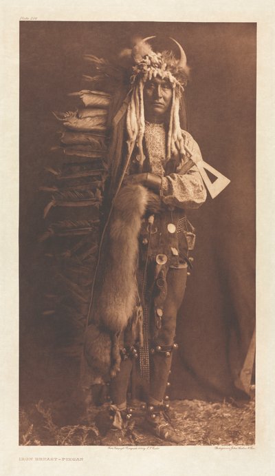 Portfolio VI, 206. tábla: Iron Breast – Piegan alkotó: Edward S. Curtis