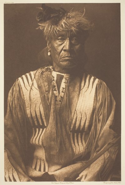 Vörös ostor - Atsina alkotó: Edward S. Curtis