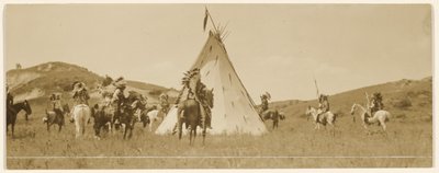 [Visszatérés a kunyhókhoz] alkotó: Edward S. Curtis