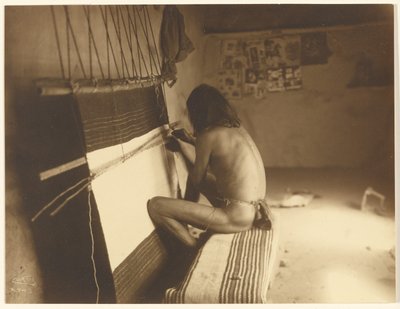 [A szövő - Hopi] alkotó: Edward S. Curtis