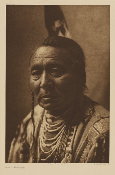 [Wet - egy Apsáalooke férfi] alkotó: Edward S. Curtis