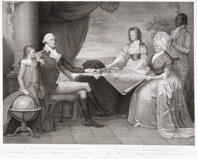 The Washington Family, 1798 (metszet és rézkarc) alkotó: Edward Savage
