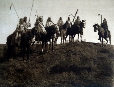 Amerikai indiánok: apsaroke harcos lóháton alkotó: Edward Sheriff Curtis