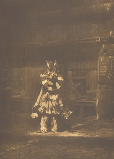 Álarcos táncos – Cowichan, 1912. alkotó: Edward Sheriff Curtis