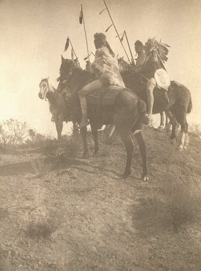 A múlt szelleme (platina nyomat nehéz textúrájú papíron) alkotó: Edward Sheriff Curtis