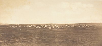 Naptánc tábor - Piegan, 1900. alkotó: Edward Sheriff Curtis
