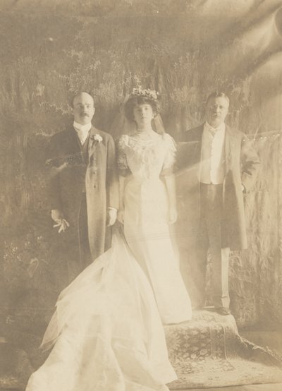 Theodore Roosevelt, Alice Roosevelt Longworth és Nicholas Longworth alkotó: Edward Sheriff Curtis