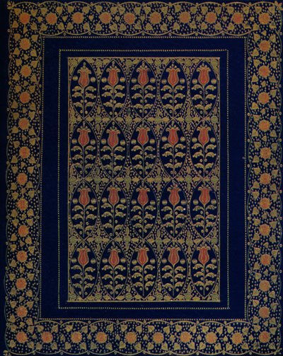 Könyvkötés Kék Marokkóban, betéttel és arany szerszámokkal, 1914 alkotó: Edward Sullivan