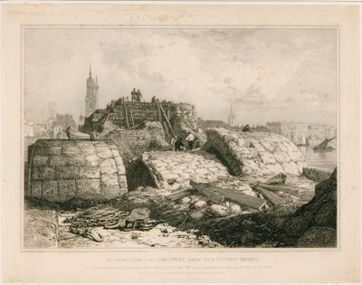Az 1832 júniusában megjelent Old London Bridge része alkotó: Edward William Cooke