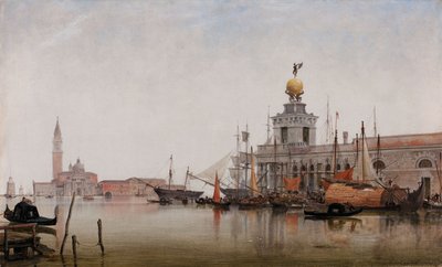 A Dogana di Mare San Giorgio Maggiore-val túl, 1863 alkotó: Edward William Cooke