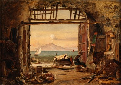 Vezúv (olaj, vászon) alkotó: Edward William Cooke