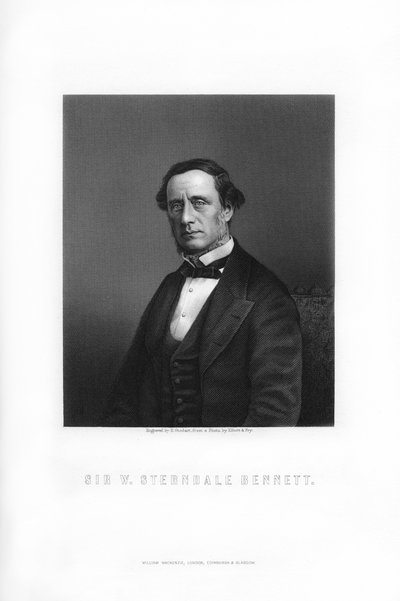 Sir William Sterndale Bennett angol zeneszerző, 1899. alkotó: Edward William Stodart